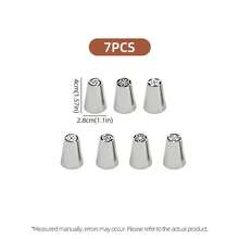 7/27Pcs Cake Decorating Piping Set, Flower And Leaf Icing Nozzles With Couplers, Disposable And EVA Piping Bags For Cupcake Cookie Baking - View 9