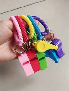 Colorful Rainbow High-Volume Outdoor Whistle, Ultra-Loud Outdoor Rescue Survival Whistle For Exploration, Hiking, Referee And - Upgraded Version - View 6