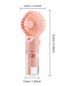 800mAh Mini Handheld Mist Fan, Portable USB Rechargeable Cooling Fan, Summer Mini Water Mist Fan, Personal Air Cooler, Travel Fan, Outdoor Sports Fan, Office Home Dorm Desktop Fan, Compact Pocket Fan, Vacation Essential, Creative Gift For Women And Men - Multicolor - View 12