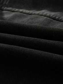 Men's American Vintage Long Sleeve Denim Jacket, Autumn Style - Black - View 9