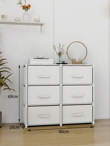 Multifunctional Portable Cube Storage Cabinet With Drawers, Dustproof Wardrobe, Shelves, Shoe Rack, Freestanding Display, Easy Assembly, Floor Standing Storage Rack For Bedroom, Living Room, Kitchen, Office, Holiday Decor, Christmas Gift - Multicolor - View 21