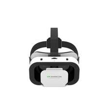 YIYI 虛擬實境 VR 頭戴式 3D 眼鏡，兼容電視、電影與電子遊戲，適用於 iPhone 和 Android 系統，支持 4.7-7 吋螢幕，1 件，白色 - 彩色 - 查看 10