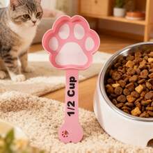 Durable Plastic Pet Food Scoop/Easy-To-Clean Shovel Suitable For Mixed Dog And Cat Wet Food, Random Color, Perfect For Pet Feeding - 200ml - View 1