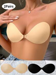 Bra Tak Terlihat 3/2/1-Pack - Dapat Dicuci, Tanpa Tali, Penutup Puting Tak Terlihat dengan Penutup Depan - Bra Tanpa Tali Tanpa Punggung untuk Wanita - Aksesori Pakaian Dalam Pernikahan - MultiWarna - View 22