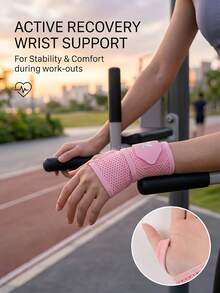 Heavy-Duty Adjustable Wrist Brace With Thumb Loop For Optimal Joint Stabilization Breathable Fabric Compression Strap Relieve Wrist Fatigue Sports Wristband For Powerlifting Wrist Band Gym Accessory Sports Protective Gear Men And Women - Multicolor - View 12