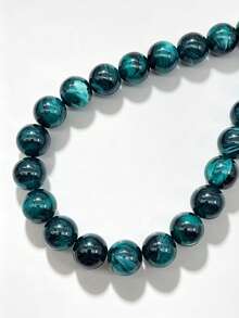 1pc Bohemian Round Bead Faux Agate Exaggerated Minimalist Women's Beaded Necklace Party Gathering Colorful Neck Chain - Mixed Colors Random - necklace - View 27