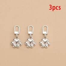 3/5pcs Cat Ball Metal Zipper Pulls, Detachable Replacement Parts For Clothing, Bags, Jackets, Zipper Repair Tool - Multiple Styles - View 17