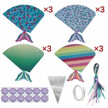 12入彩色美人魚糖果袋 派對用品 - 彩色 - 查看 11
