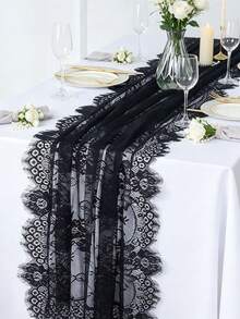 Wedding Table Runner, Embroidered Bohemian Table Runner, Lace Flower Decorative Table Runner, Vintage Rural Lace Table Runner, Used For Wedding Party Bridal Shower Decoration, Anniversary, Christmas Party Decoration, Kitchen And Home Decoration. - Multiple Styles - View 15