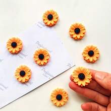 1/3/5/8/10/14/20pcs Fun Sunflower Shaped Resin Fridge Magnets, Perfect For Decorating Kitchen Refrigerator, Suitable For Kitchen, Living Room, Office And Bulletin Board, Also Can Be Used As Holiday Gift - Yellow - View 6
