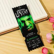 Gothic Vampire Concert Ticket Acrylic Bookmark Dark Horror Page Marker Reading Accessory - Square - View 8
