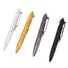 Tactical Pen Aircraft Aluminum Pen With Glass Breaker Writing Multifunctional Survival Tool - Multicolor - View 4
