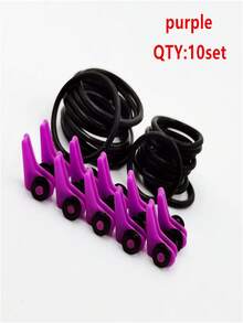 10 Sets Colorful Fishing Lure Hook Holders, Lure Rod Small Accessories, Hard Bait And Soft Bait Hook Accessories - Multicolor - View 13
