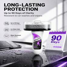 Car Glass Rain Repellent, Rearview Mirror Rain Repellent, Glass Defogger, Windshield Water Repellent, Anti-Rain, Car Rain & Fog Remover, Rearview Mirror & Windshield Rain Repellent, Long-Lasting Water Repellent, Car Window Coating Agent - Multiple Styles - View 2