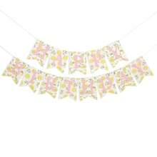 Happy Birthday Banner - Lemon Theme Party Garland, With Adjustable Distance, Non-Glare Paper Cardstock Bunting Sign, For Summer Tropical Fruit Birthday Decorations - Pink Lemonade - View 7