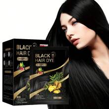 Ginger 4-In-1 Hair Dye Shampoo - Plant Extracts, Moisturizing & Long-Lasting, Available In Black, Chestnut, Coffee, And Dark Brown Shades, Gentle On Sensitive Light Beige, Unisex For Men & Women - Coffee Brown - View 11
