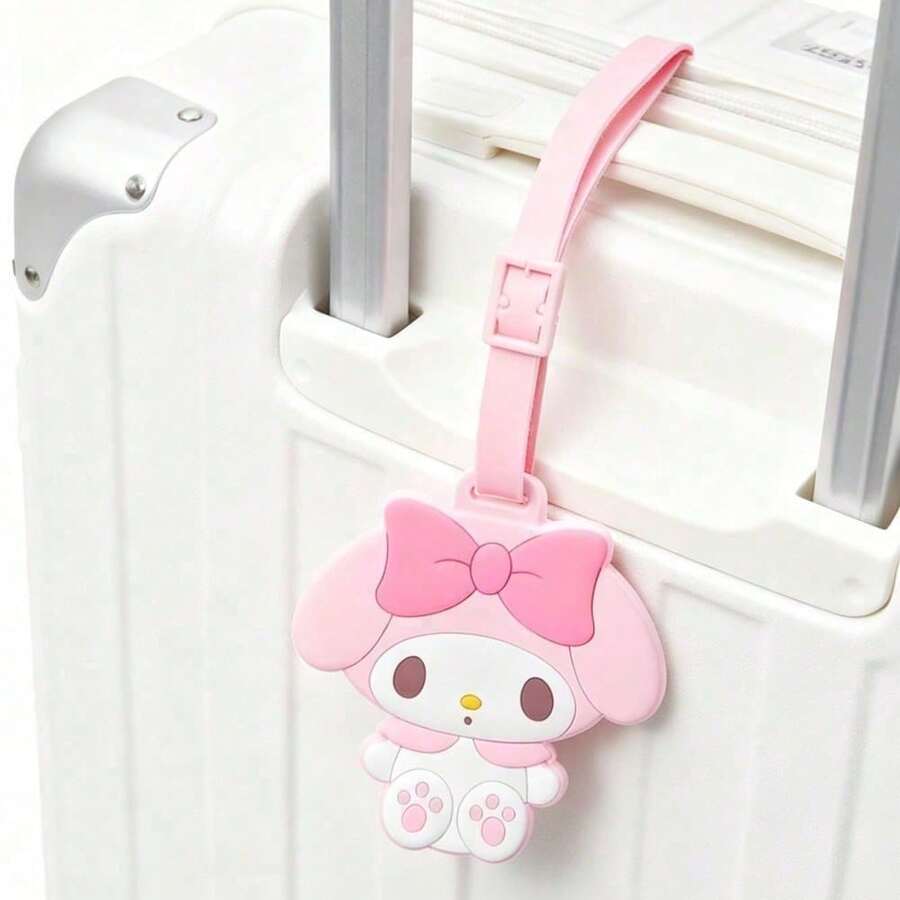 可愛 Hello Kitty 行李標籤 動漫 Sanrio Melody 行李吊牌 行李箱 ID 地址牌 便攜登機行李牌 - 多色的 - 查看 1