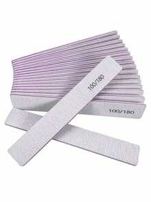2pcs Professional Nail File,180/100 Nail File For Natural Nails, Nail File Double-Sided Washable Fine Grain Nail File For Home And Salon Use. - A - View 4