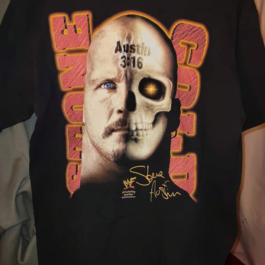 Rare Vintage Stone Cold Steve Austin T Shirt WWEs WWFs XL - 款式 - 查看 1