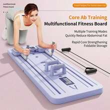 1pc Foldable Pilates Board, Portable Multi-Function Resistance Trainer, Core Strength, Shaping, Flexibility Training Home Fitness Equipment, Abdominal Training V-Shaped Push-Up Board - Multicolor - View 5