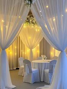 Lightweight Mesh Fabric, Wedding Drapes, Multiple Colors Available, Outdoor Drapes Decoration, Party Backdrop Setup, Wedding Arch, Wedding Fabric, Outdoor Garden Decoration, Wedding Season, Birthday Holiday Party Decoration, Party Backdrop, Garden Mesh, Ideal Choice For Gifts, Gathering Mesh Decoration - A - View 7