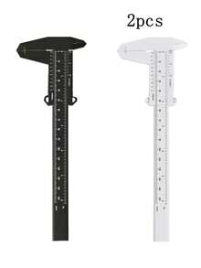 2/1pc Eyebrow Measuring Ruler Portable Vernier Caliper Eyebrow Positioning Ruler Tattooing Tool 150mm Dual Scale Caliper Portable Practical Beauty Styling Essential Valentine's Day Gift - Multicolor - View 7