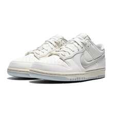 Nike New DUNK LOW RETRO Versatile Men's Casual Comfortable Durable Classic Low-Top Sneakers - White Gray - View 3