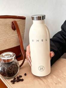 1pc Large Capacity Stainless Steel Vacuum Insulated Water Bottle, Hot & Cold Dual Use , Portable Outdoor Insulated Flask, Durable Reusable Water Bottle, Unisex - Multicolor - View 6