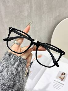 3件/1件 女款豹紋波希米亞風 TR 材質大方框透明眼鏡,適合四季配戴 - 透明 - 查看 11