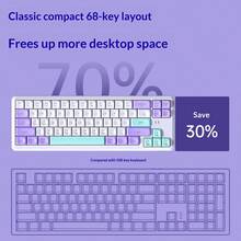 AOC Gaming Mechanical Feel Portable Keyboard, RGB Backlit, 102-Key ...