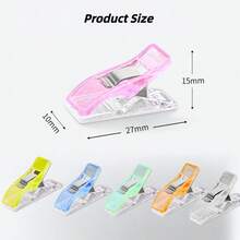 12 PCS Outdoor Light String Plastic Clips, Camping Ambiance Lamp Clip,Windproof Tent Fixing Clips Suitable For Use With Outdoor,Fabric, Quilting, Embroidery, Handicrafts, Paperwork, And Binding Supplies - Multicolor - View 3