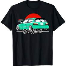 Hondan Men's And Women's T-Shirt Hondan Civic Eg Hothatch Summer Motorcycle Tee Racing Short-Sleeved Spring Cycling Off-Road Top - 款式 - 查看 1