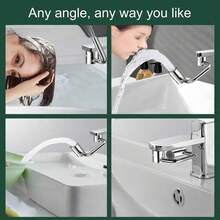 1080° Rotating Faucet Extender, U-Shaped Swivel Faucet Aerator, Dual Mode Spray With Upward Water Spray, Splash Proof Water Saving Nozzle For Kitchen And Bathroom Sink - Default - View 3