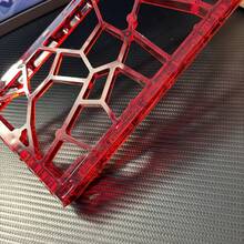 Kit de carcasa transparente para teclado PC, impreso en 3D & moldeado por inyección, compatible con Wooting 60HE y PCB de interruptor magnético, incluye placa difusora - Ver 6