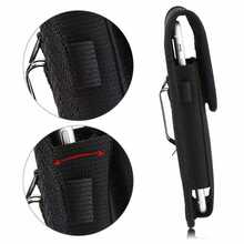 Nylon Phone Waist Belt Pouch Suitable For IPhone - Black - View 2