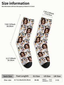 1 Pasang Kaos Kaki dengan Pola Wajah Kustom, Kaos Kaki Foto Kustom, Kaos Kaki Cetak Personalisasi, Kaos Kaki Wajah Lucu, Kaos Kaki Pola Kustom, Cetak Pola Wajah Apa Pun di Kaos Kaki, Hadiah Ulang Tahun Pernikahan, Hadiah Hari Valentine, Hadiah Ulang Tahun Unik, Koleksi Personalisasi - MultiWarna - View 5