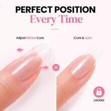 Beetles 2Pcs*20g Tipex Solid Nail Glue Gel, Soft Gel Tips Glue For Nail Extensions, Clear UV Nail Adhesive For Press On & False Nails, UV LED Lamp Required - 2Pcs*20g Tipex Soft Gel Nail Tips Glue - 查看 4