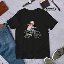 T-shirt de vélo , T-shirt de science avec atomes, T-shirt de physique atomique, vêtements pour hommes, T-shirt confortable - forme - Voir 1