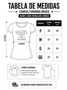 Women's Brazil Y2K Shirt – Long Baby Look - 寶藍色 - 查看 8