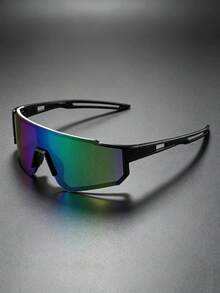 3pcs/2pcs/1pc Functional Reflective Lens Sports Eyeglasses, Outdoor Hiking Trekking Sun Protection Large Frame Goggles - Colorful - View 18