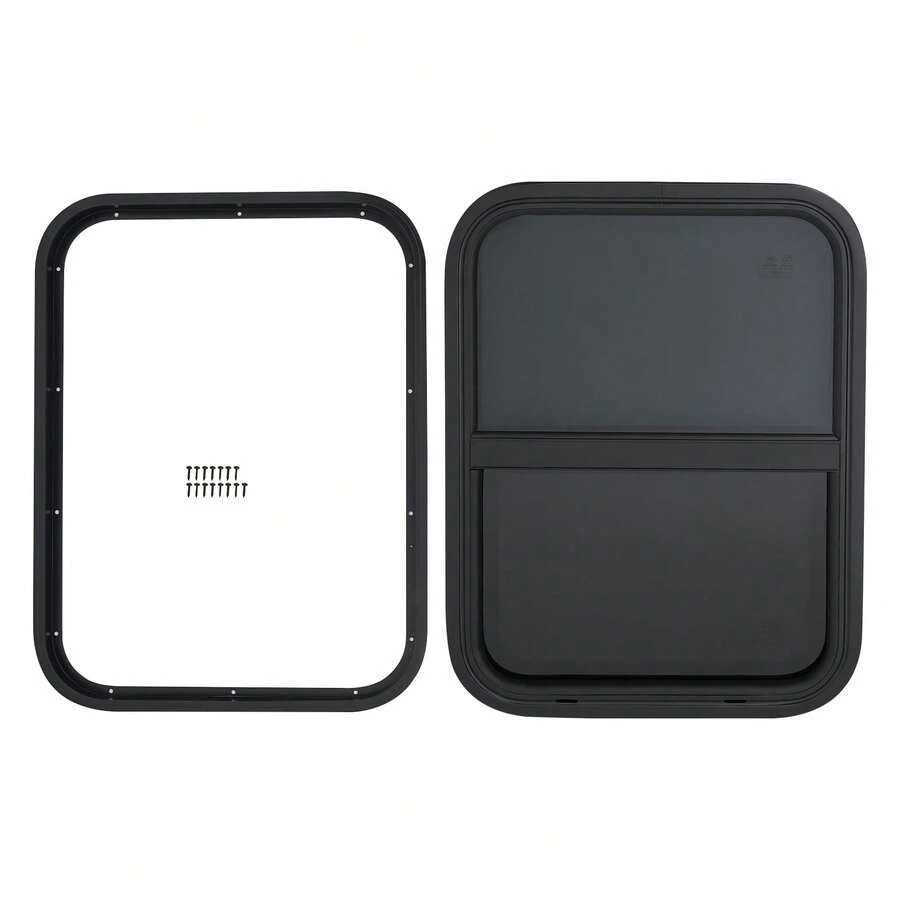 YUNRUX Husbilsfönster, vertikalt skjutbart husbilsfönster, B 450 mm x H 600 mm husbilsfönster - A - Visa 1