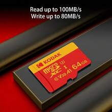 Kodak MicroSD Card 32GB 64GB Micro Storage Card Class10 SDXC 128GB 256GB U3 4K TF Card Compatible With Phone And Computer - View 4