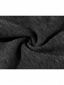 Minimalist Casual Versatile Loose Straight Leg Draped High Waist Wide Leg Pants With Drawstring Long Pants For College Office Daily Home Wear Autumn Winter - Grey - View 4
