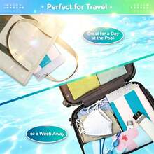 1pc Inflatable Pool Hammock With Mesh - Striped Adult Lounger, Suitable For Vacation, Party And Relaxation, Available In Pink, Green, Blue And Other Colors, Outdoor Hammock, Essential For Beach And Pool, Great For Photography,Must Have - Multicolor - View 7