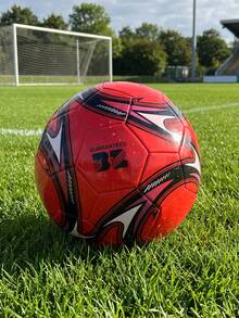 1 Pelota de fútbol resistente a la abrasión, duradera y a prueba de explosiones, de tamaño oficial y profesional, adecuada para entrenamiento al aire libre y recreación, para ser utilizada en patios traseros, parques y playas. - Rosa - Ver 2