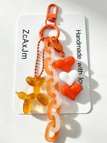 1pc Acrylic Flower Chain Bohemian Style Bag Charm Accessory, Creative Fresh Keyring Keychain Bag Decor, Best Friend Sister Gift, Party Favor - Multicolor - View 20