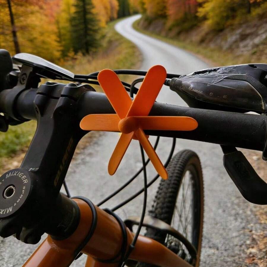 Bicycle Handlebar Windmill, Naturally Rotates With The Wind, Fashionable Cycling Accessory To Add Fun And Joy To Your Riding Experience, Universally Compatible With Adult Road Bikes And Mountain Bikes, Lightweight And Durable Decoration To Enhance Your Riding Mood - Multicolor - View 1