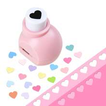 Paper Hole Puncher Cutter Tool Heart Shape 3/8 Inch 8mm For Paper Crafts Portable Suitable For Cardmaking For Scrapbooking For Journaling For Student For Nail Art Random Color - 3/8 Inch 8mm Heart Puncher - View 6