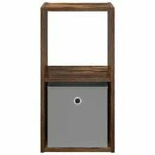 vidaXL Nachttisch 2 stk. Geräucherte Eiche 30,5 x 27 x 59,5 cm Geeignet für Wohn- und Schlafzimmer; ideal für Kommoden und Nachttische mit Schubladen; platzsparende Montage; perfekt als Geschenk oder Wohnaccessoire. - Braun - Übersicht 5