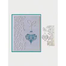 1pc Christmas Snowflake Metal Cutting Stencil, Suitable For Handmade Crafts, Scrapbooking Embossing Template, Stencil Mold, Applicable For Greeting Card Making And DIY Handicrafts - Christmas - View 3
